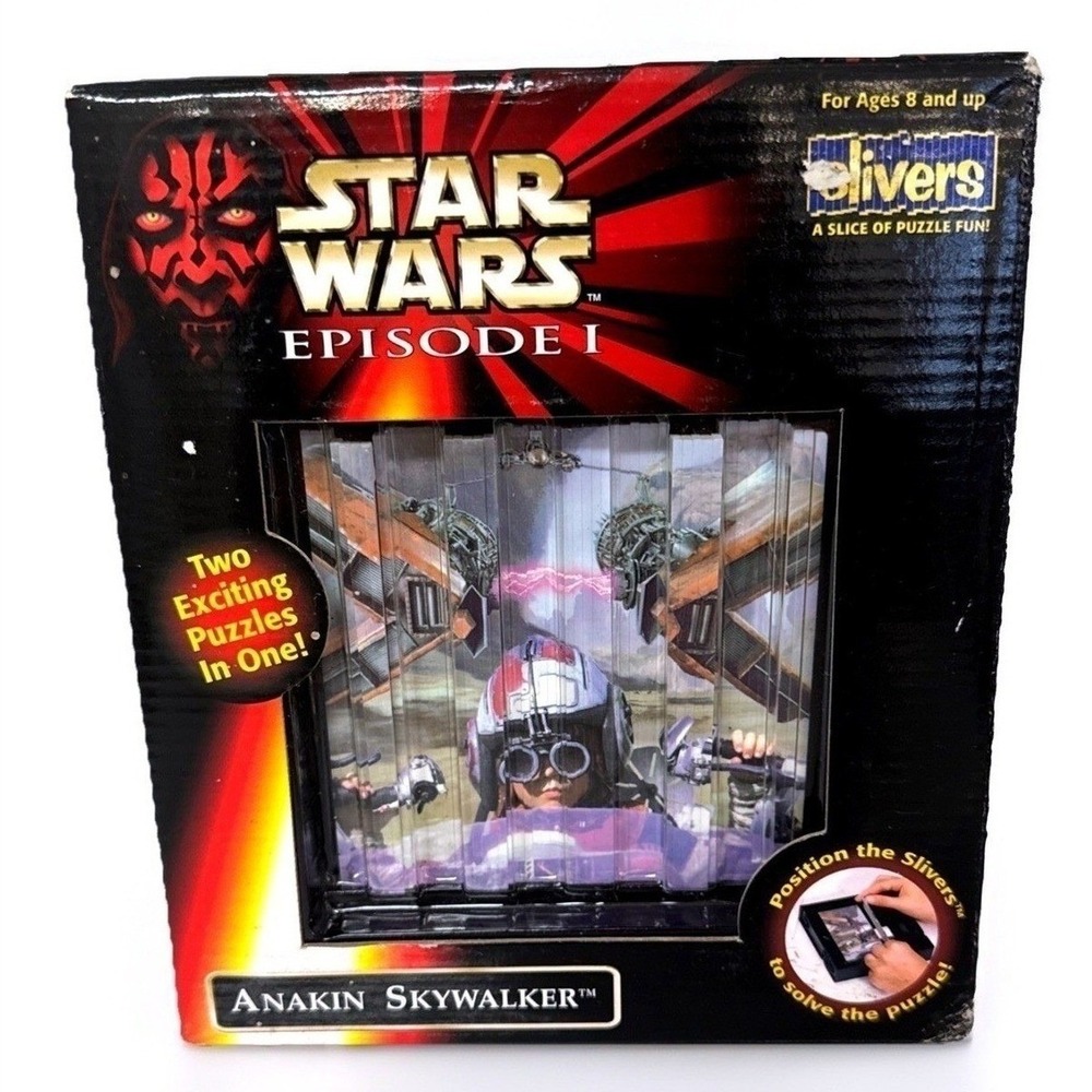 Star Wars Episode I Anakin Skywalker Slivers Puzzle OddzOn 1999 Vintage 2-in-1